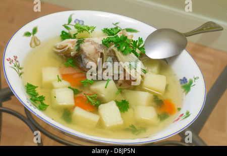 Soupe de poisson russe Banque D'Images