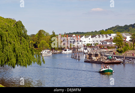 Canotage sur la Tamise Marlow UK Banque D'Images