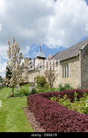 Croft Castle et le 13e siècle église St. Michaels, Herefordshire, Angleterre, RU Banque D'Images