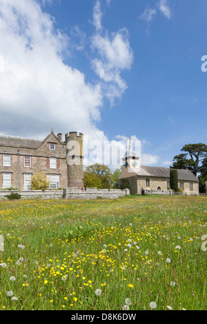 Croft Castle et le 13e siècle église St. Michaels, Herefordshire, Angleterre, RU Banque D'Images