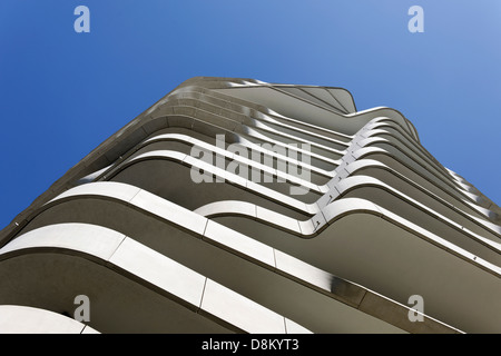 Façade, tour de Marco Polo, Harbour City, Hambourg, Allemagne Banque D'Images