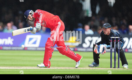 Londres, Royaume-Uni. Le 31 mai 2013. Joe racine en action au cours de la 1ère internationale un jour entre l'Angleterre et la Nouvelle-Zélande de Lords Cricket Ground. Credit : Action Plus Sport Images/Alamy Live News Banque D'Images