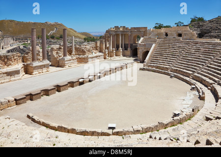 L'amphithéâtre romain à Beit Shean Banque D'Images