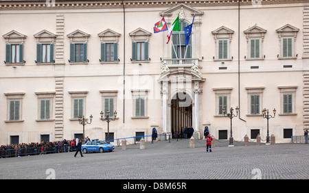 L'Italie, Lazio, Rome, Palais du Quirinal, résidence officielle du président italien. Banque D'Images