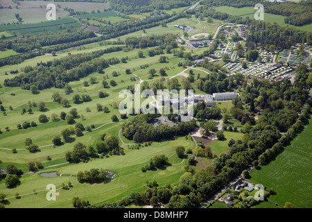 Vue aérienne de Rudding Park près de Harrogate, North Yorkshire Banque D'Images