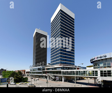 Tours Mundsburg, Hambourg, Allemagne Banque D'Images