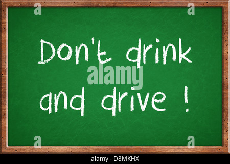 Don't drink and drive Banque D'Images