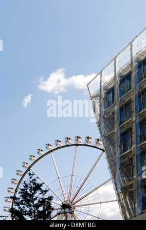 Grande roue Terrasses Marco Polo, Hambourg, Allemagne Banque D'Images
