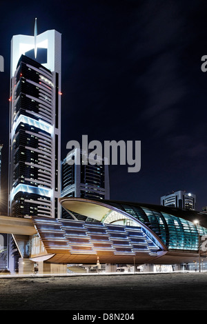 La station de métro, RTA, Sheikh Zayed Road, Dubaï, Emirats Arabes Unis, de l'Asie Banque D'Images