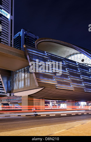 La station de métro, RTA, Sheikh Zayed Road, Dubaï, Emirats Arabes Unis, de l'Asie Banque D'Images