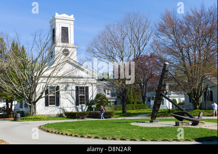 Église Greenmanville Mystic Seaport Mystic Connecticut USA Banque D'Images