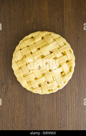 Tarte aux lattice top, non cuit Banque D'Images