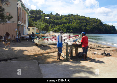 Sainte Lucie Marigot Bay, île des Caraïbes Banque D'Images