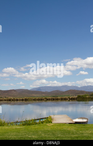 Vue sur la rivière Breede, Afrique du Sud Banque D'Images