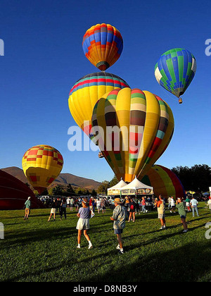 Ballon et Temecula Valley Wine Festival. Banque D'Images