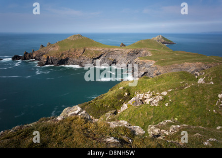 La tête de Pentire croupions Cornwall Uk Banque D'Images