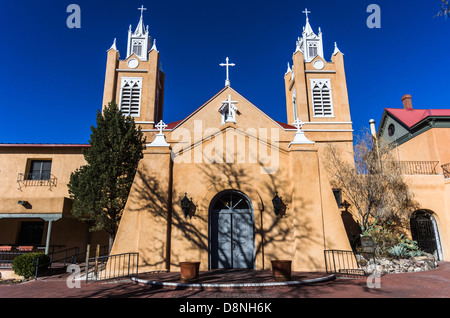 L'église San Felipe de Neri à Albuquerque au Nouveau Mexique Banque D'Images