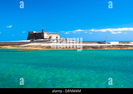 Les détails architecturaux d'Arrecife, Lanzarote. Vue sur le Gol Banque D'Images