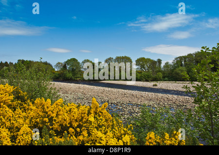 La PARTIE SUPÉRIEURE DE LA RIVIÈRE PISCINE STONEY MORAY ECOSSE FINDHORN Banque D'Images