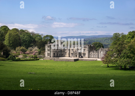 Leighton Hall, près de Yealand Conyers, Lancashire. Construit entre 1759-61 conçu par John Richard Séguin. Banque D'Images