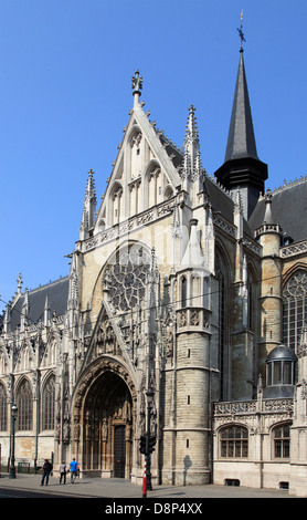 Belgique, Bruxelles ; Notre-Dame-du-Sablon, l'Église Banque D'Images