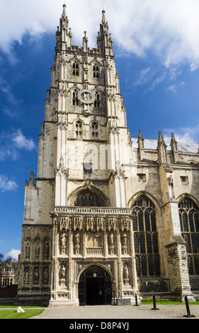 Le grand style gothique La Cathédrale de Canterbury, Kent England UK Banque D'Images