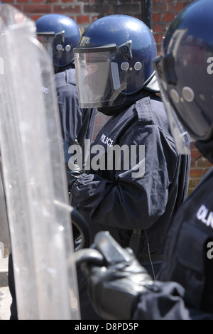 Riot Squad Police en action Banque D'Images