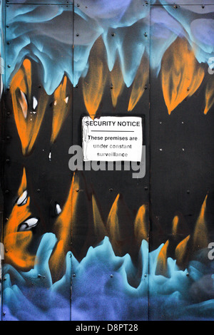 Street art vu autour de la Shoreditch de Londres,savoir que l'échelle locale great eastern er trimestre. Banque D'Images