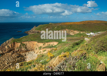Porthgwarra près de Porthcurno, Cornwall Banque D'Images