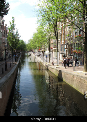 Ville des canaux, Amsterdam, Hollande. Banque D'Images