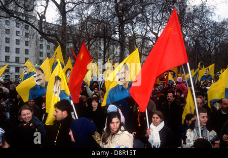 Arrêter la guerre en Irak avec la démo, Londres, Royaume-Uni. 15 février 2003. Banque D'Images