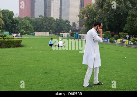 Central Park à Connaught Place, New Delhi, Inde Banque D'Images