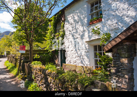 Knotts View Guest House qui vend des lacs anglais traditionnel de luxe à Stonethwaite crème glacée dans le Lake District Banque D'Images