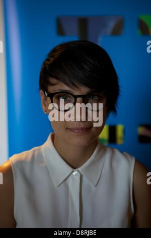 Montréal, Canada. 3 juin 2013. Sophie Robichaud Directeur à la première tapis rouge du film 'Sarah préfere la course" au cinéma Impérial, à Montréal, Canada, le lundi 3 juin 2013. Credit : David-Olivier Gascon/Alamy Live News Banque D'Images