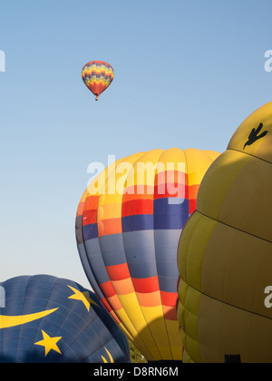 Abstract colorful ballons à air chaud à la Temecula Valley Hot Air Balloon and Wine Festival Banque D'Images