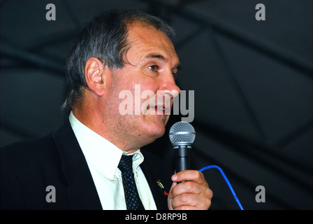 Padoue, Italie. Le Secrétaire du Parti Communiste Italien "Rifondazione Comunista" Paolo Ferrero. Banque D'Images