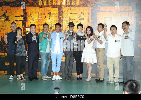 Daniel Wu, Sean Andy et Louis Koo à la cérémonie d'ouverture de film entendu 3 à Hong Kong, Chine le lundi 03 juin, 2013. Banque D'Images