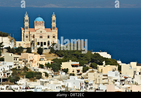 La ville d'Ermoupolis à Syros Island en Grèce Banque D'Images