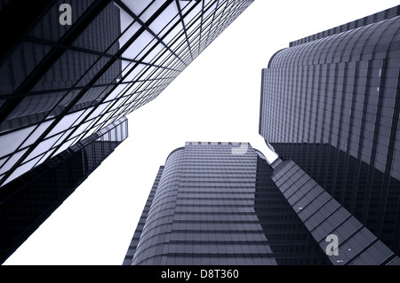 Les immeubles commerciaux en verre, Hong Kong Banque D'Images