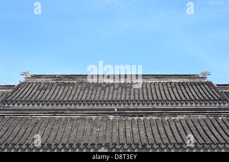 Pavillon chinois traditionnel dans la vieille ville de Suzhou, Chine Banque D'Images