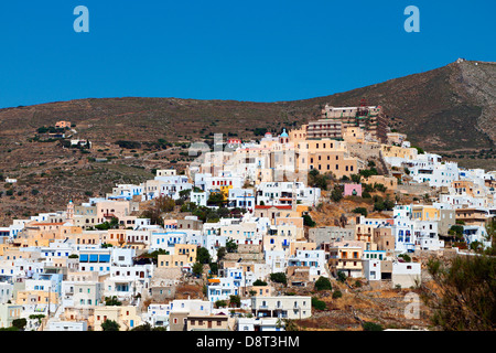 L'île de Syros en Grèce. La zone de Syros Banque D'Images