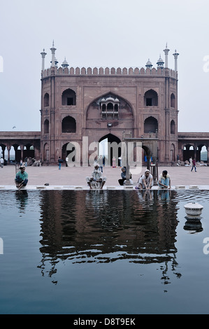 Jama Masjid. Delhi, Inde Banque D'Images