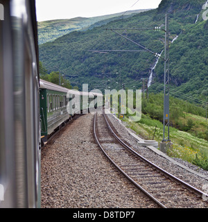 L'Flaam Railway, la Norvège. Banque D'Images