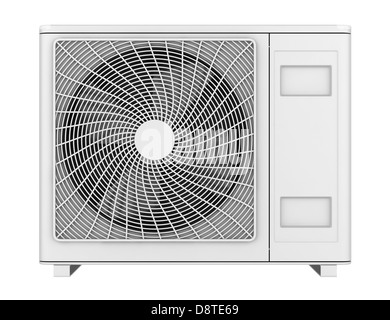 Climatiseur moderne isolated on white Banque D'Images