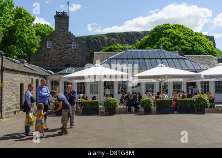 L'Abbaye de Holyrood Palace, Édimbourg, et résidence royale - le Queen's Café. Banque D'Images