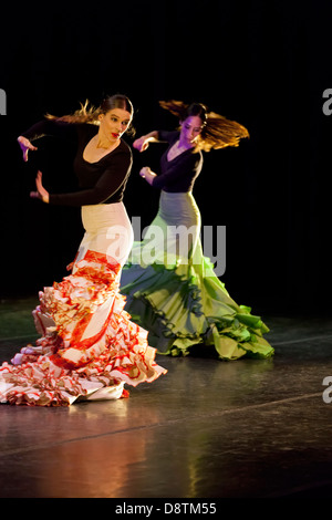 Danseurs de Flamenco, Yjastros Dance Company, Rodey Theater, Albuquerque, Nouveau Mexique USA Banque D'Images