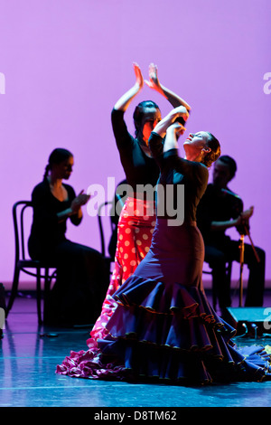 Danseurs de Flamenco, Yjastros Dance Company, Rodey Theater, Albuquerque, Nouveau Mexique USA Banque D'Images