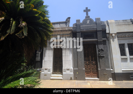 Cimetière de la Chacarita, Buenos Aires, Argentine. Pas de PR Banque D'Images