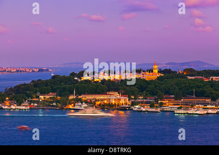 Coucher de soleil : Istanbul Banque D'Images