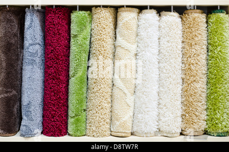Allégement des échantillons de tapis de plancher Banque D'Images